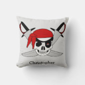 Pirate Skull And Swords Design Personalised クッション (正面)