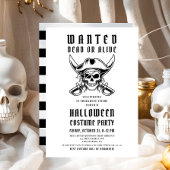 Pirate Skull Halloween Costume Party  招待状