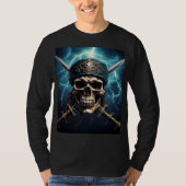 Pirate Skull with Swords Tシャツ (正面)