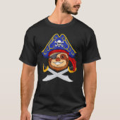 Pirate Sloth Jolly Roger Halloween Costume Day Boy Tシャツ (正面)