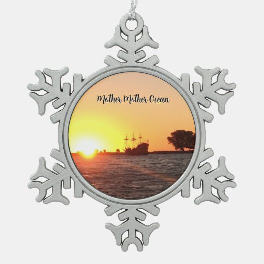 Pirate Soul スノーフレークピューターオーナメント (正面)