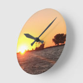 Pirate Soul ラウンド壁時計 (傾斜)