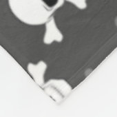 Pirate Style - Skull Pattern  フリースブランケット (角)