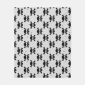 Pirate Style Skulls Pattern  フリースブランケット (正面)