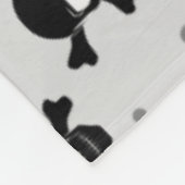 Pirate Style Skulls Pattern  フリースブランケット (角)