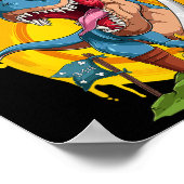 Pirate T-rex Pi Rate Dino Pi Rate Math Geek Funny  ポスター (角)