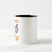 Pirate Teacher Funny Halloween Skull Adult Gift ツートーンマグカップ (中央)