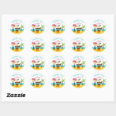 Pirate Thank Youスタンプ ラウンドシール (シート)