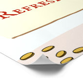 Pirate Theme with Birds Birthday Refreshments ポスター (角)