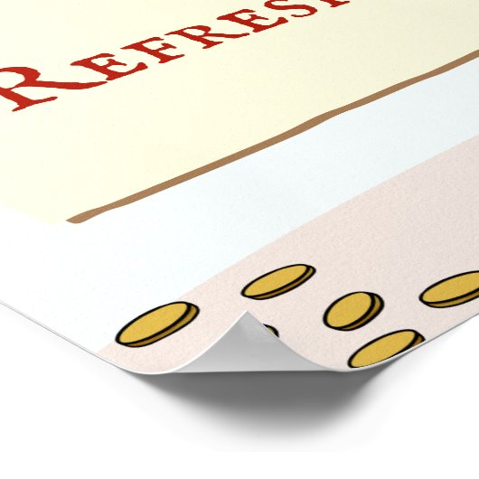 Pirate Theme with Birds Birthday Refreshments ポスター (角)