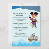 Pirate Themed Birthday Party Invitation 招待状 (正面)