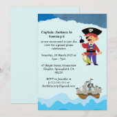 Pirate Themed Birthday Party Invitation 招待状 (正面/裏面)