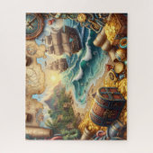 Pirate Treasure Map ジグソーパズル (縦)