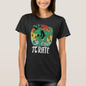 Pirate Trex Dinosaur Math Pi rate Pi Day Teacher 3 Tシャツ (正面)