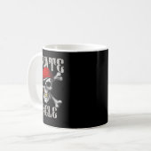 Pirate Uncle Jolly Roger Flag And Skull Crossbones コーヒーマグカップ (正面左)