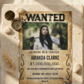Pirate Wanted Poster Bachelorette Party & Bridal  招待状