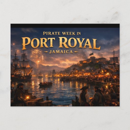 Pirate week in port royal ポストカード (正面)