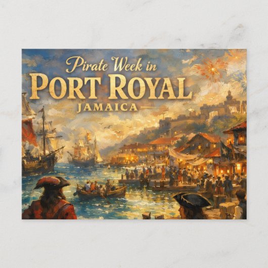 Pirate week in port royal ポストカード (正面)