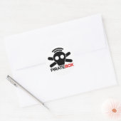 PirateBoxのロゴ ラウンドシール (封筒)