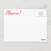 PirateLife、はがき ポストカード (裏面)