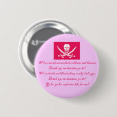 PirateLife、ボタン 缶バッジ (正面&裏面)