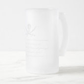 PirateLife、GlassSteinMug フロストグラスビールジョッキ (正面右)