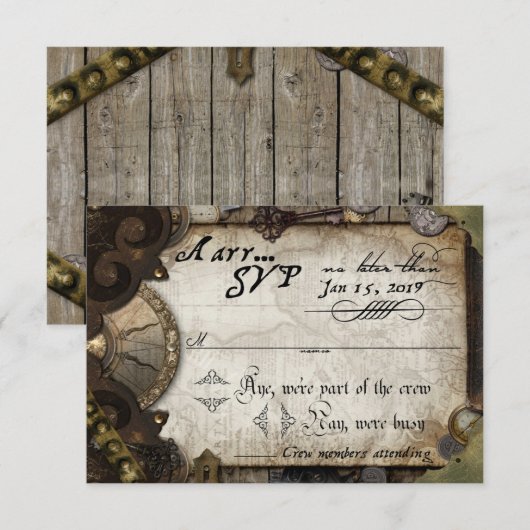 piratersvp 出欠カード (正面/裏面)