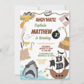 Pirates Birthday invitation 招待状 (正面)