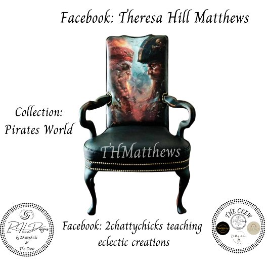 Pirates in a Duel Decoupage Tissue Paper 薄葉紙