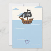 Pirates Life FOUR Me, Pirate 4th Birthday 招待状 (裏面)