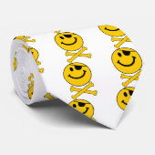 Pirateyのeyepatchのスカル及び十字の骨 ネクタイ (ロール)