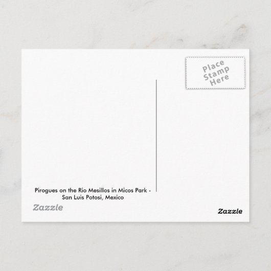 piroguesの郵便はがき ポストカード (裏面)