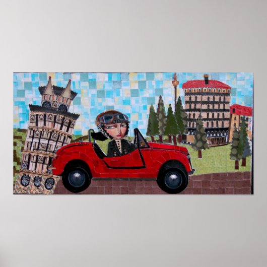 Pisaドライバ – Bonorand Art ポスター (正面)