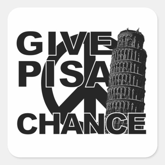 Pisa Chance与えスタンプ スクエアシール (正面)