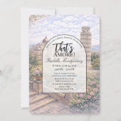 Pisa Italian Themed Bridal Shower 招待状 (正面)