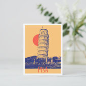 Pisa Italy Art vintage Travel ポストカード (スタンド正面)
