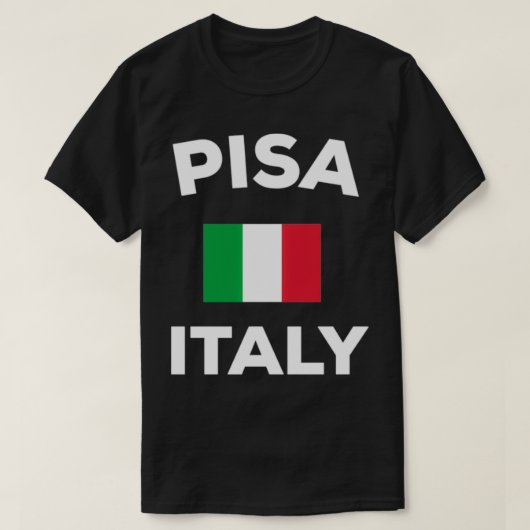 Pisa Italy Italian Flag City  Tシャツ (デザイン正面)