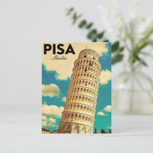 Pisa Leaning Tower Italia ポストカード (スタンド正面)