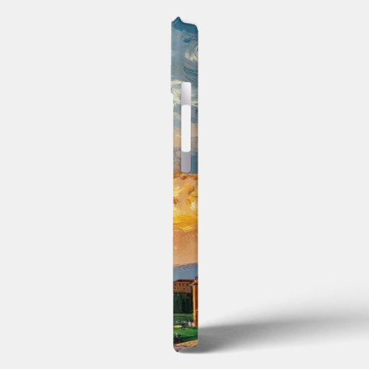 Pisa Tower: Sunset Impressionist Oil Art Case-Mate iPhoneケース (裏面 / 左)