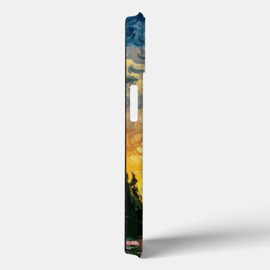 Pisa Tower: Sunset Impressionist Oil Art Case-Mate iPhoneケース (裏面 / 右)