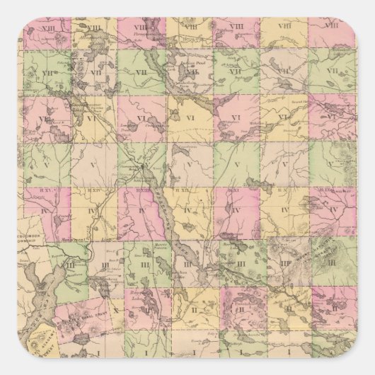 Piscataquis郡、メイン スクエアシール (正面)