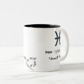 Piscesのおもしろいインスパイアとデザインの日常使用とギフト ツートーンマグカップ (正面右)