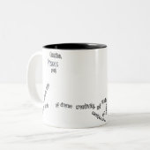 Piscesのおもしろいインスパイアとデザインの日常使用とギフト ツートーンマグカップ (正面左)