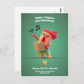 Piscesのクリスマスポストカード ポストカード (正面/裏面)