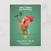 Piscesのクリスマスポストカード ポストカード (正面)