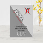 Piscesの誕生日2月20日から3月20日 カード (黄色い花)