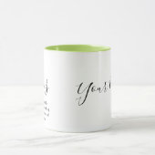 「Piscesパーソナライズされた〔占星術の〕十二宮図の符号名と特徴 マグカップ (中央)