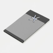 Pisces〔占星術の〕十二宮図シンボルオンブラックスネークスキンスタイル ポストイット (アングル)