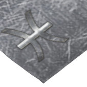 Pisces〔占星術の〕十二宮図シンボルグランジイン鋼プリント テーブルクロス (アングル)