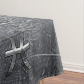 Pisces〔占星術の〕十二宮図シンボルグランジイン鋼プリント テーブルクロス (インサイチュ)